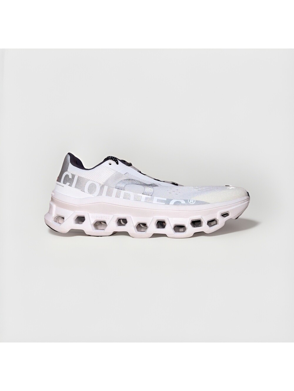 On Cloudmonster Running Shoes Women’s 10 Undyed White CloudTec Sneakers